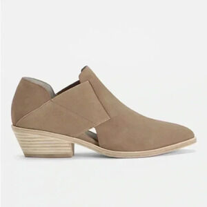 Eileen fisher classic slip on low top leather booties sz. 8.5 minimalist office